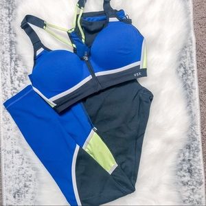 Victoria’s Secret set (VSXSPORT) blue an yellow